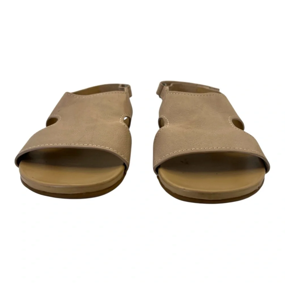 Naturalizer Women’s Nxtgen-Scout Tan Flat Sandals Hook & Loop, Size 7.5 Wide‎